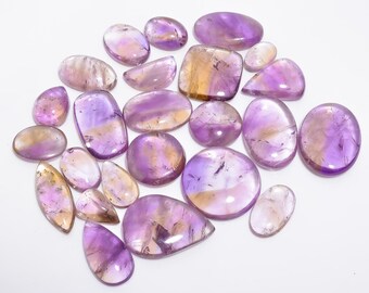 天然アメトリンカボションロット：研磨済み宝石ミックス（15 mm-40 mm）