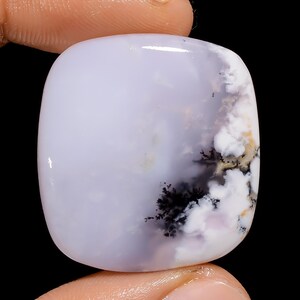 Cabochon de forme rayonnante de dendrite naturelle, pierre précieuse en vrac pour la fabrication de bijoux, poids 45 carats, taille 30X28X5 mm