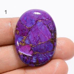 Natürlicher lila Kupfer-Türkis-Cabochon, loser Edelstein, lila Kupfer-Türkis-Edelstein, amerikanischer lila Kupfer-Türkis, Geschenk für sie
