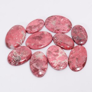 Natürliche Rosa Thulit Cabochon Rosa Thulit Kristall Lot 10 Stück Lot 17X10 23 x 14 mm Größe Oval Form Tiny Größe Rosa Kristall