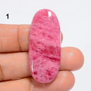 Pietra preziosa naturale di rodonite Cabochon di rodonite sciolto Pietra di rodonite di buona qualità Pietra di rodonite rosa Rodonite liscia (Rhodonite come da immagine)