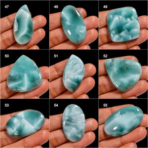 Natural Hemimorphite Gemstone Good Quality Stone Hemimorphite Cabochon Sky Blue Hemimorphite Stones Sky Blue Cabochon ( Stone as picture image 7