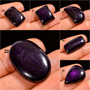 Natural Purpurite Cabochon, Loose Gemstone, Purple Purpurite Crystal, Flashy Purpurite Gemstone, Jewelry Making Stone, Gift For Her image 4
