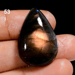Cabujón de labradorita natural, piedra preciosa de labradorita de múltiples fuegos, piedra preciosa suelta, cristal de labradorita pulido a mano por ambos lados, regalo para ella