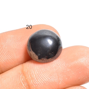 Hématite naturelle, petite pierre, cristal d'hématite, bonne forme, cabochon d'hématite de bonne qualité, petite pierre d'hématite (hématites comme sur la photo)