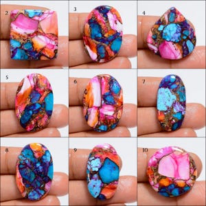 Natural Spiny Oyster Turquoise / Oyster Copper Turquoise Gemstone / Oyster Copper Turquoise Crystal / Birthstone / Multiple Choice Listing image 2