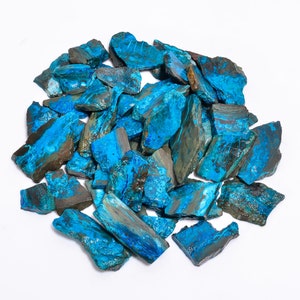 Natural Azurite Slice , Raw Azurite ,Rough Azurite ,Azurite Slab ,Azurite Gemstone ,Azurite Cabs ,Size 20 -40 MM .