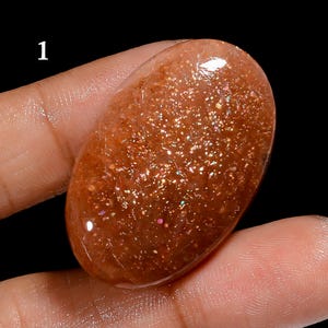Natürliche Sunstone Oval Form Cabochon, lose Sunstone Edelstein, Sparkle Sunstone Kristall, Schmuckherstellung Stein, Geschenk für sie