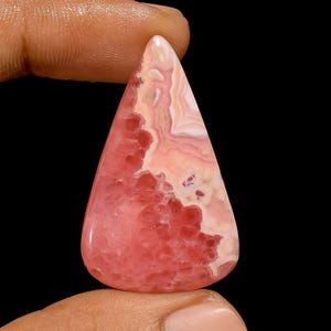 Naturalny rodochrozyt w kształcie gruszki, luźny kaboszon do wyrobu biżuterii, 37 Ct. 37X23X4 mm (kamień jak na zdjęciu)