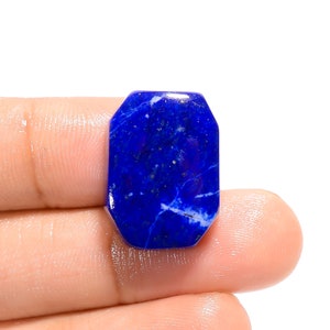 Natural Lapis Lazuli Crystal Blue Lapis Lazuli Stone 20X15X5 mm Size 23 Carat Blue Stone ( Lapis Lazuli As )Picture