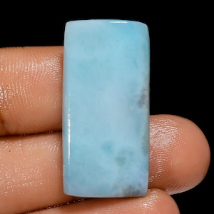 Natuurlijke larimar edelsteen stralende vorm larimar kristal hemel pectolietsteen 29 x 14 x 5 mm 30 karaat larimarsteen