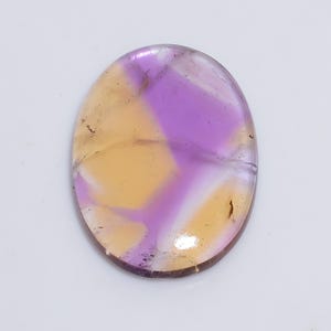 Natürlicher Ametrin Oval Form Cabochon Lose Edelstein für die Herstellung von Schmuck 26 Ct. 27X19X4 mm (Stein wie Abbildung)