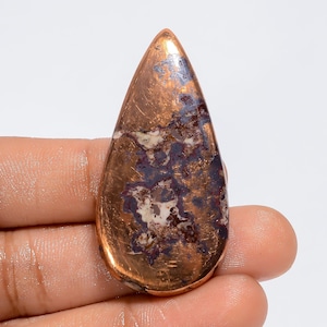 Natürliche Kupferdolit Birnenform Cabochon Lose Edelstein für die Herstellung von Schmuck 150 Ct. 47X22X4 mm (Stein wie Abbildung)