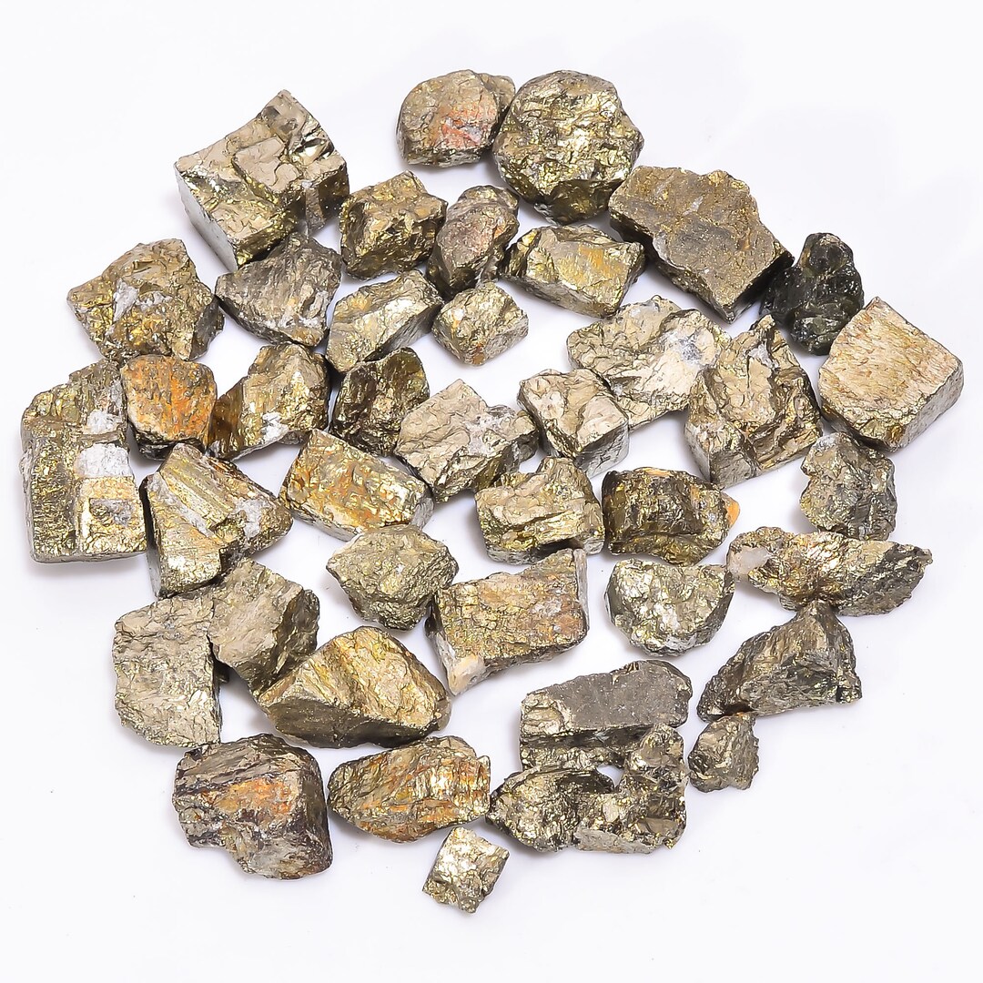 Raw Pyrite Gemstone Cluster: Golden Rough Pyrite for Jewelry Making - Etsy