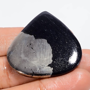 Pietra preziosa sciolta cabochon a forma di cuore in oro Apache naturale per la creazione di gioielli, 56 carati, 35 x 36 x 4 mm (pietra come da foto)