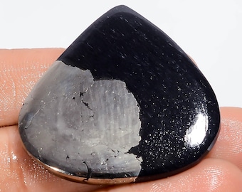 Apache Gold Heart Cabochon: Natural Loose Gemstone (56 Ct, 35X36X4 mm)
