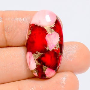 Seltene Red Buffalo Türkis Cabochon / Red Buffalo Türkis / 28 x 15 mm Oval Form Red Buffalo Türkis / Schmuckstein / Geschenk für Sie