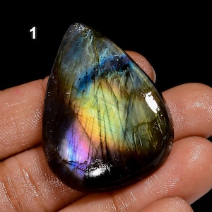Natürlicher Labradorit Cabochon / Labradorit Kristall / Multi Fire Labradorit Stein / Loser Labradorit Edelstein / Schmuckherstellung Stein
