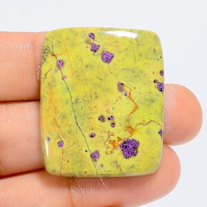 Natürliche Stichtite strahlende Form Cabochon lose Edelstein für die Herstellung von Schmuck 46 Ct. 30X25X4 mm (Stein wie Abbildung)