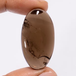 Natürliche Rauchquarz Oval Form Cabochon Lose Edelstein für die Herstellung von Schmuck Gewicht 41 Karat Größe 34X18X6 mm
