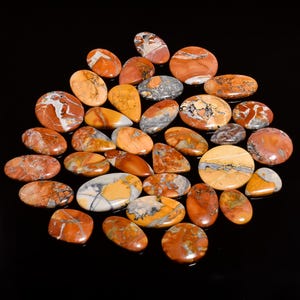 Natuurlijke maligano jaspis cabochon / groothandel veel maligano jaspis edelsteen / maligano jaspis kristal / steen sieraden maken / cadeau voor haar