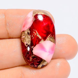 Seltene Red Buffalo Türkis Cabochon / Red Buffalo Türkis / 29X17 Oval Form Red Buffalo Türkis / Schmuckstein / Geschenk für Sie