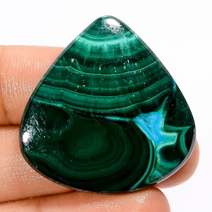Pedra preciosa malaquita natural em forma de gota, céu verde, crisocolla malaquita 33x32x5 mm tamanho 70 quilates