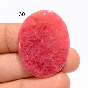 Natürlicher Rhodonit Edelstein Loser Rhodonit Cabochon Gute Qualität Rhodonit Stein Rosa Rhodonit Stein Glatter Rhodonit (Rhodonit wie Bild
