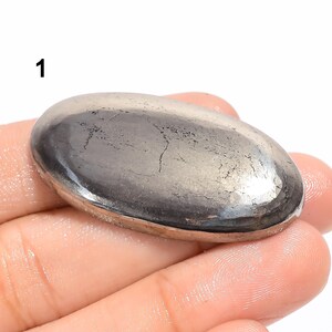 Cabochão de pirita natural, pedra preciosa de pirita dourada, cristal de pirita de formato misto, pedra para fazer dinheiro, presente para ela (pedra como uma imagem)