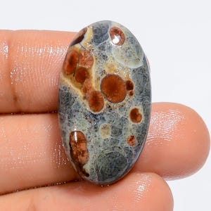 Cabujón de obsidiana de maní natural de forma ovalada, piedra preciosa suelta para hacer joyas, 28 ct., 27 x 15 x 7 mm (piedra como en la imagen)