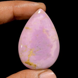 Fosfosiderite naturale di grandi dimensioni a forma di pera, pietra preziosa sciolta cabochon per la creazione di gioielli, 46 carati, 44 x 30 x 5 mm (pietra come da immagine)