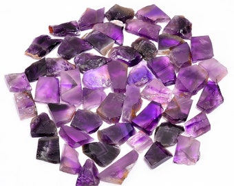 Rebanada de amatista trapiche natural, amatista cruda, losa de amatista, amatista en bruto, cabujón de amatista, piedra preciosa de amatista, tamaño 20-40 MM.