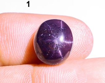 Natürlicher Sterngranat-Cabochon, loser 4-Strahl-Sterngranat-Edelstein, Schmuckstein zur Schmuckherstellung (Stein wie Bild