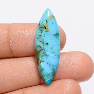 Natuurlijke Kingman Turquoise Cabochon Losse Edelsteen 33X10X4 Mm 12 Karaat Marquise Vorm Turquoise Edelsteen Voor Het Maken van sieraden