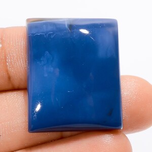 Cabujón de ópalo azul natural de Owyhee, forma rectangular, piedra preciosa suelta para hacer joyas, peso de 37 quilates, tamaño 26 x 21 x 6 mm