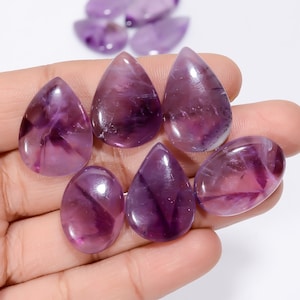 Natuurlijke trapiche amethist edelsteen veel 10 stuks veel 20 x 14 25 x 16 mm grootte mix vorm amethist veel paarse steen veel (stenen als foto