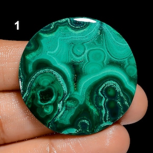 Natuurlijk malachietkristal, groene malachietcabochon, losse malachiet edelsteen, sieraden maken steen, geboortesteen (malachietsteen als afbeelding)