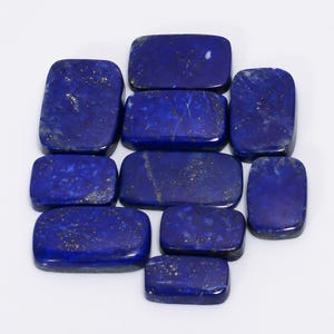 Natürliche Lapislazuli Strahlende Form Cabochon Edelstein 10 Stück Lot für die Herstellung von Schmuck Gewicht 211 Karat Größe 18X10 28 x 15 mm (Stein als Bild)