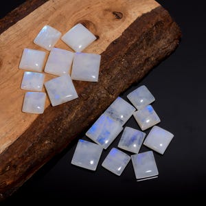 20 stuks natuurlijke regenboog maansteen cabochon edelsteen 17-23 mm maansteen kristal Veel voor het maken van sieraden (steen als foto)