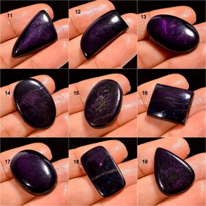 Natural Purpurite Cabochon, Loose Gemstone, Purple Purpurite Crystal, Flashy Purpurite Gemstone, Jewelry Making Stone, Gift For Her image 3