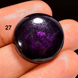 Natural Purpurite Cabochon, Loose Gemstone, Purple Purpurite Crystal, Flashy Purpurite Gemstone, Jewelry Making Stone, Gift For Her 27. 20X20X6 mm 29Ct