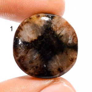 Piedra preciosa de chiastolita, cabujón de chiastolita de forma mixta, piedra colgante de chiastolita, piedra preciosa cruzada, piedra de fabricación de joyas, regalo para ella