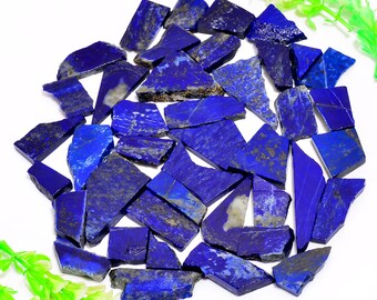 Natural Lapis Lazuli Slices: Raw Gemstone Jewelry Making (10-40 MM