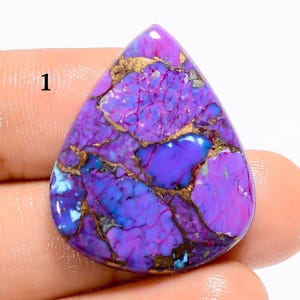 Natürlicher lila Kupfer-Türkis-Cabochon, loser Edelstein, lila Kupfer-Türkis-Edelstein, amerikanischer lila Kupfer-Türkis, Geschenk für sie