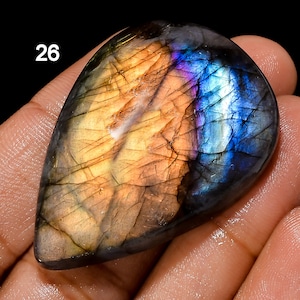 Natürliche Multi Labradorit Cabochon Lose Edelstein Labradorit Edelstein auffälliger Labradorit Kristall für die Herstellung von Schmuck, Geschenk für sie