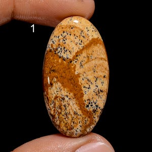 Immagine naturale di pietra preziosa di diaspro Immagine di diaspro Cabochon Immagine di cristallo liscio Pietra di diaspro lucidata su entrambi i lati (pietre come da immagine)
