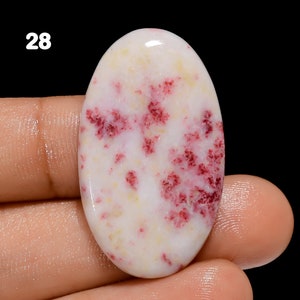 Pietra preziosa sciolta di cinabro naturale Pietra preziosa di cinabro lucidata in cristallo di cinabro per la creazione di gioielli (come immagine