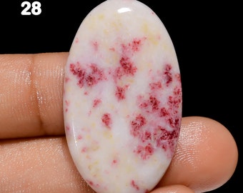 Natural Cinnabar Gemstone: Polished Crystal for Jewelry Making