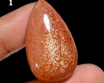 Natuurlijke zonnesteen ovale vorm cabochon, losse zonnesteen edelsteen, sprankelende zonnesteen kristal, sieraden maken steen, cadeau voor haar