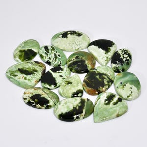 Natuurlijke chroom chalcedoon cabochon / chroom chalcedoon kristal / groothandel veel chroom chalcedoon edelsteen
